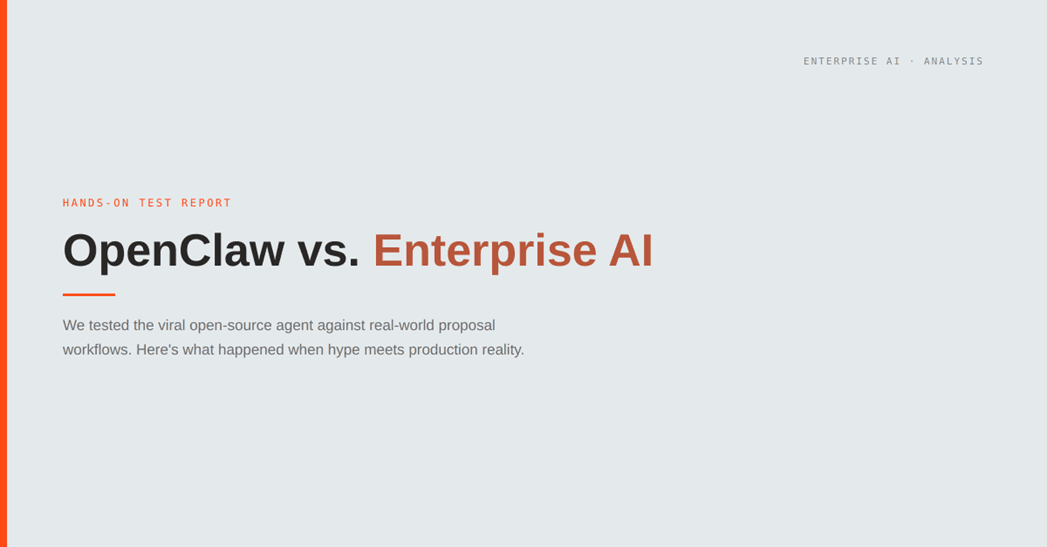 OpenClaw vs Enterprise AI
